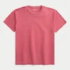 Entspanntes gewaschenes Crew-T-Shirt