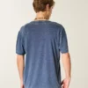 Entspanntes gewaschenes Crew-T-Shirt