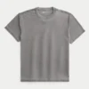 Entspanntes gewaschenes Crew-T-Shirt