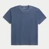 Entspanntes gewaschenes Crew-T-Shirt