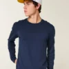 Entspanntes Langarm-T-Shirt aus Baumwolle