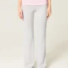 Faltbund-Strickhose mit ausgestelltem Bein
