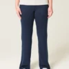Faltbund-Strickhose mit ausgestelltem Bein