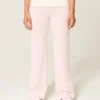 Faltbund-Strickhose mit ausgestelltem Bein