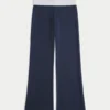 Faltbund-Strickhose mit ausgestelltem Bein