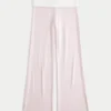 Faltbund-Strickhose mit ausgestelltem Bein