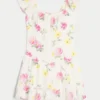 Flatterärmel-Skort-Kleid
