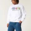 Fleece-Shorts mit Icon-Motiv, Länge über dem Knie