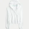 Frottee-Hoodie mit Reißverschluss