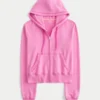 Frottee-Hoodie mit Reißverschluss