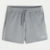 Fußballshorts aus Strick mit Logo, mittellang