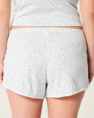 Gemütlicher Pointelle-Bow-Shortie