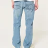 Gerade geschnittene Jeans in mittlerer Waschung
