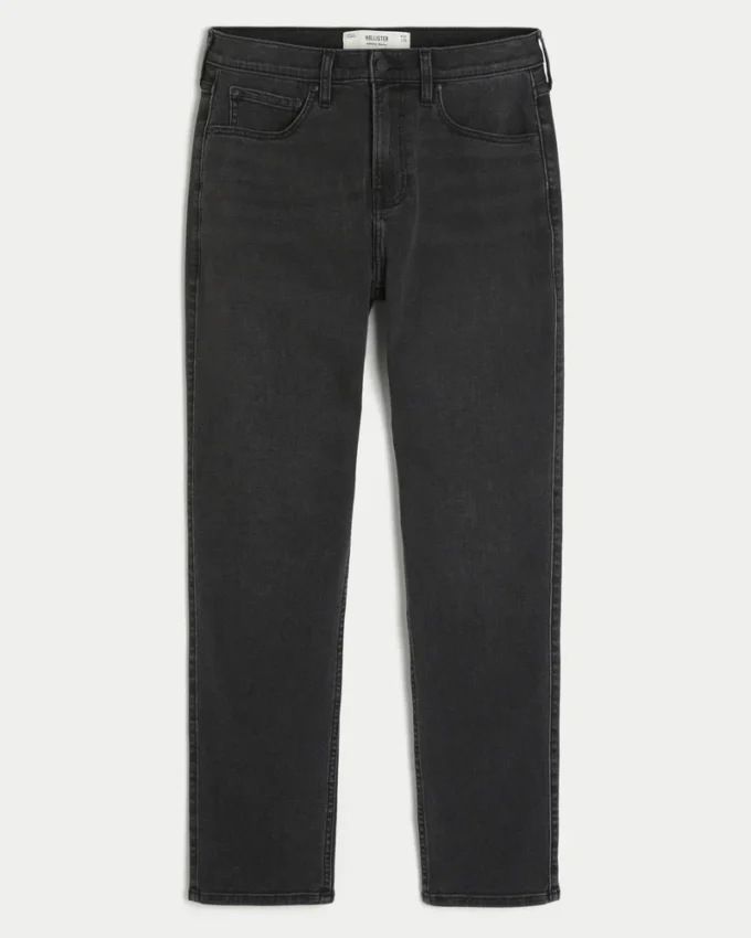 Gewaschene schwarze Athletic Skinny Jeans