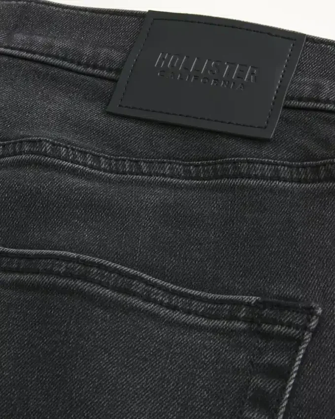 Gewaschene schwarze Athletic Skinny Jeans