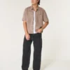 Gewaschene schwarze Baggy-Jeans
