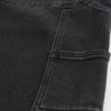 Gewaschene schwarze Baggy-Jeans im Painter-Stil