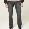 Gewaschene schwarze Slim-Fit-Jeans