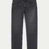 Gewaschene schwarze Slim-Fit-Jeans