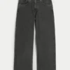 Gewaschene schwarze Super-Baggy-Jeans