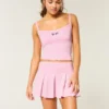 Gilly Hicks Active Plisseerock mit tiefem Bund
