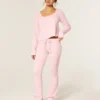 Gilly Hicks Always Cozy Waffle Bootcut Pants