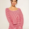 Gilly Hicks Always Cozy Waffle Langarm-Shirt mit Rundhalsausschnitt