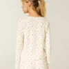 Gilly Hicks Always Cozy Waffle Langarm-Shirt mit Rundhalsausschnitt