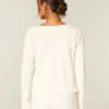 Gilly Hicks Always Cozy Waffle Langarm-Shirt mit Rundhalsausschnitt