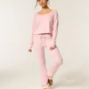 Gilly Hicks Always Cozy Waffle Langarm-Shirt mit Rundhalsausschnitt