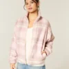 Gilly Hicks Sherpa-Sweatshirt mit Reißverschluss