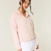 Gilly Hicks Sherpa-Sweatshirt mit Reißverschluss