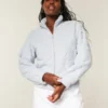 Gilly Hicks Sherpa-Sweatshirt mit Reißverschluss