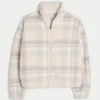 Gilly Hicks Sherpa-Sweatshirt mit Reißverschluss