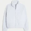 Gilly Hicks Sherpa-Sweatshirt mit Reißverschluss