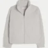 Gilly Hicks Sherpa-Sweatshirt mit Reißverschluss