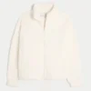 Gilly Hicks Sherpa-Sweatshirt mit Reißverschluss