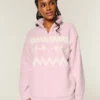 Gilly Hicks Sherpa-Sweatshirt mit Viertelreißverschluss
