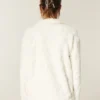 Gilly Hicks Sherpa-Sweatshirt mit Viertelreißverschluss
