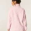 Gilly Hicks Sherpa-Sweatshirt mit Viertelreißverschluss