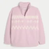 Gilly Hicks Sherpa-Sweatshirt mit Viertelreißverschluss