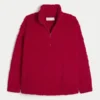 Gilly Hicks Sherpa-Sweatshirt mit Viertelreißverschluss