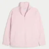 Gilly Hicks Sherpa-Sweatshirt mit Viertelreißverschluss