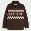 Gilly Hicks Sherpa-Sweatshirt mit Viertelreißverschluss