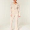 Gilly Hicks Sweater-Knit Foldover Bootcut Pants