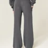 Glitzerndes Logo-Grafik Wide-Leg Sweatpants