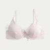 Glänzendes Bikini-Oberteil mit Bügeln