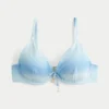 Glänzendes Bikini-Oberteil mit Bügeln