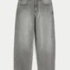 Graue Skater-Baggy-Jeans