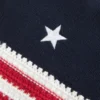 Haltertop im Häkelstil mit amerikanischer Flagge